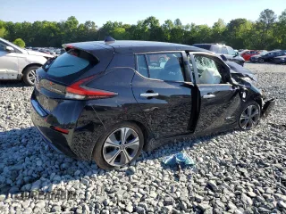2019 Nissan LEAF SV with VIN 1N4AZ1CP8KC313703, listed as a Copart auction lot 56113735 with 56,854 mi miles and Salvage title. Bid and sale history available at DreamBid. Image 3.