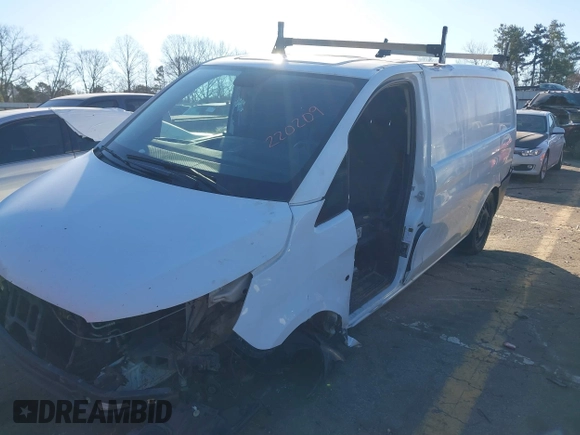 2017 Mercedes-Benz Metris Cargo with VIN WD3PG2EA1H3220209, listed as a IAAI auction lot 41242421 with 320,000 mi miles and . Bid and sale history available at carsss.com. Image 2.