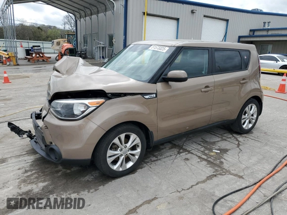 2015 Kia Soul + with VIN KNDJP3A54F7130892, listed as a Copart auction lot 51573325 with 121,078 mi miles and Salvage Title. Bid and sale history available at carsss.com. Image 1.