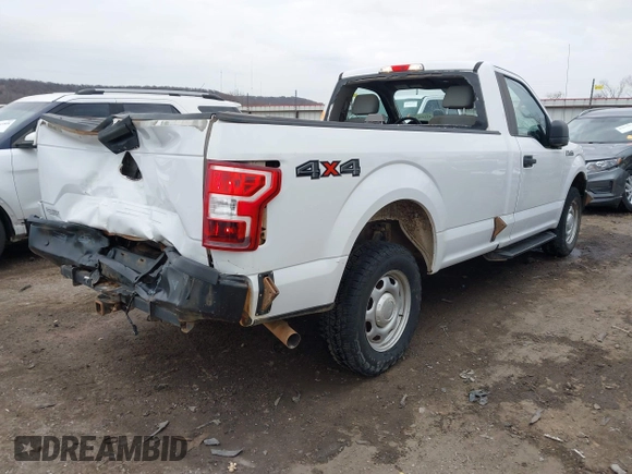 2018 Ford F-150 XL with VIN 1FTNF1E53JKC23766, listed as a IAAI auction lot 41149145 with 301,176 mi miles and . Bid and sale history available at DreamBid. Image 4.