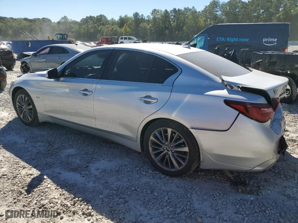 2018 Infiniti Q50 2.0t LUXE with VIN JN1CV7AP3JM240238, listed as a Copart auction lot 75396004 with NaN miles and Salvage Title. Bid and sale history available at carsss.com. Image 2.