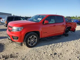 2020 Chevrolet Colorado 2WD Work Truck with VIN 1GCGSBEA2L1207834, listed as a Copart auction lot 52143015 with 46,868 mi miles and Salvage Title. Bid and sale history available at carsss.com. Image 1.