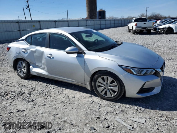 2020 Nissan Sentra S with VIN 3N1AB8BV4LY278841, listed as a Copart auction lot 46375875 with 62,974 mi miles and Salvage Title. Bid and sale history available at carsss.com. Image 4.