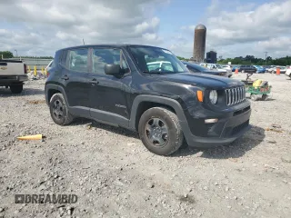 2020 Jeep Renegade Sport with VIN ZACNJAAB7LPL71211, listed as a Copart auction lot 57152255 with 47,477 mi miles and Salvage title. Bid and sale history available at DreamBid. Image 4.