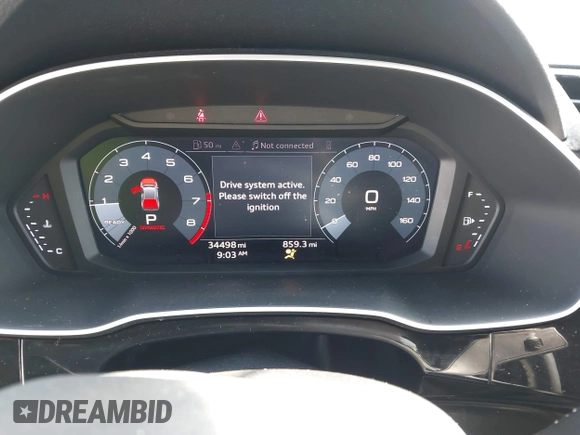 2019 Audi Q3 S line Premium with VIN WA1DECF32K1084030, listed as a IAAI auction lot 42528662 with 34,498 mi miles and . Bid and sale history available at DreamBid. Image 7.