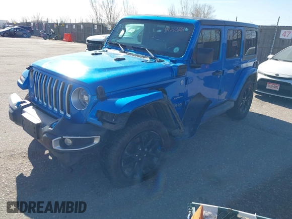 2023 Jeep Wrangler Sahara z VIN 1C4JJXP60PW513969, wystawiony jako IAAI lot #41766631 z przebiegiem 34 819 mil mil oraz . Historia ofert i sprzedaży dostępna na DreamBid. Obrazek 18.