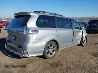 2014 Toyota Sienna SE with VIN 5TDXK3DC3ES471496, listed as a IAAI auction lot 41665914 with Not Provided miles and . Bid and sale history available at DreamBid. Image 4.