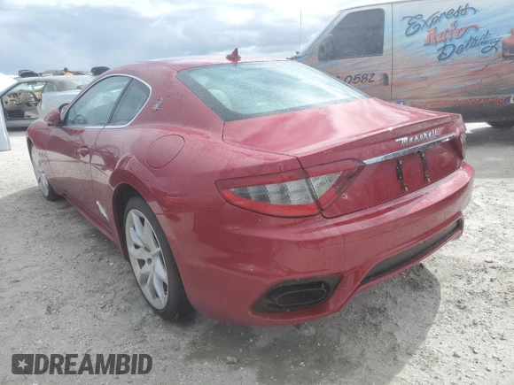 2018 Maserati GranTurismo Sport with VIN ZAM45VLA9J0265744, listed as a Copart auction lot 76110264 with 9,392 mi miles and Non repairable. Bid and sale history available at DreamBid. Image 2.