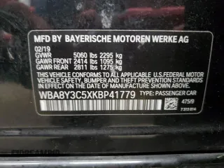 2019 BMW 3 Series 340i xDrive with VIN WBA8Y3C5XKBP41779, listed as a Copart auction lot 77121564 with 111,774 mi miles and Clean Title. Bid and sale history available at carsss.com. Image 12.