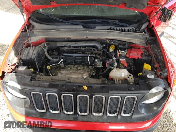 2018 Jeep Renegade Sport with VIN ZACCJBAB9JPH69257, listed as a Copart auction lot 47996115 with 94,740 mi miles and Salvage Title. Bid and sale history available at DreamBid. Image 13.