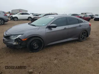 2020 Honda Civic Sedan Sport with VIN 19XFC2F88LE001533, listed as a Copart auction lot 51584195 with 79,130 mi miles and Salvage Title. Bid and sale history available at carsss.com. Image 1.