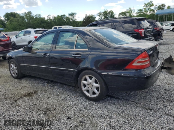 2003 Mercedes-Benz C 240 with VIN WDBRF61J93E013383, listed as a Copart auction lot 55706845 with 201,576 mi miles and Salvage title. Bid and sale history available at DreamBid. Image 2.