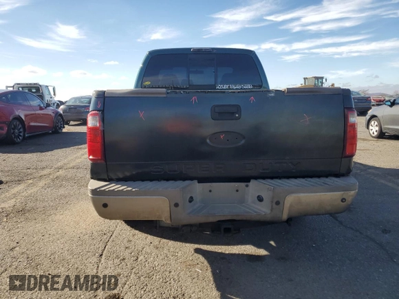 2008 Ford F-350 XL with VIN 1FTWX31RX8EA50942, listed as a Copart auction lot 80255314 with 63,696 mi miles and Salvage Title. Bid and sale history available at DreamBid. Image 6.
