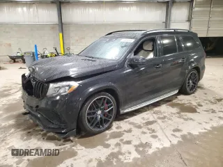 2017 Mercedes-Benz GLS with VIN 4JGDF7FE8HA684938, listed as a Copart auction lot 83664534 with 88,113 mi miles and Salvage Title. Bid and sale history available at carsss.com. Image 1.
