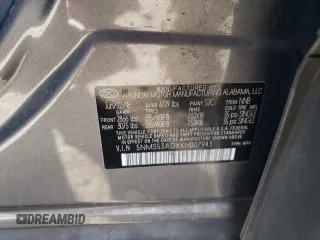 2019 Hyundai Santa Fe Limited with VIN 5NMS53ADXKH007943, listed as a Copart auction lot 43083635 with 81,916 mi miles and Salvage Title. Bid and sale history available at carsss.com. Image 13.