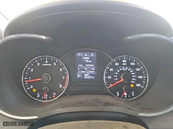 2015 Kia Forte EX with VIN KNAFX4A89F5357106, listed as a Copart auction lot 48352485 with 90,397 mi miles and Clean Title. Bid and sale history available at carsss.com. Image 9.