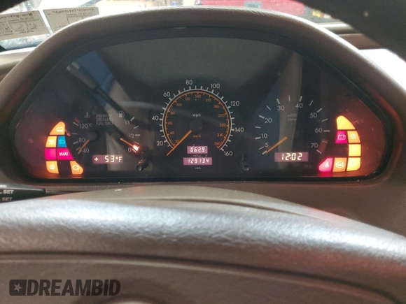 1995 Mercedes-Benz C with VIN WDBHA28E8SF115598, listed as a Copart auction lot 50145195 with 129,134 mi miles and Clean Title. Bid and sale history available at carsss.com. Image 9.