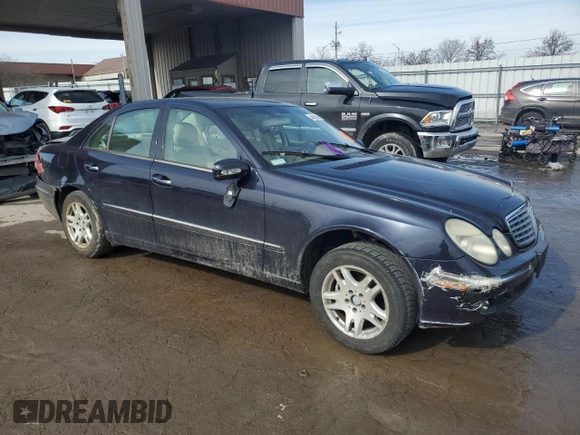 2003 Mercedes-Benz E-Class 3.2L with VIN WDBUF65JX3A239265, listed as a Copart auction lot 44624485 with 0 mi miles and Salvage Title. Bid and sale history available at carsss.com. Image 4.