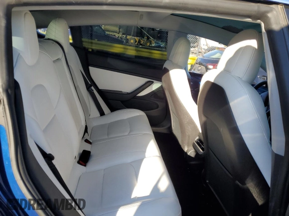 2020 Tesla Model 3 Standard Range Plus with VIN 5YJ3E1EA6LF615079, listed as a Copart auction lot 44259525 with 25,464 mi miles and Salvage Title. Bid and sale history available at DreamBid. Image 10.