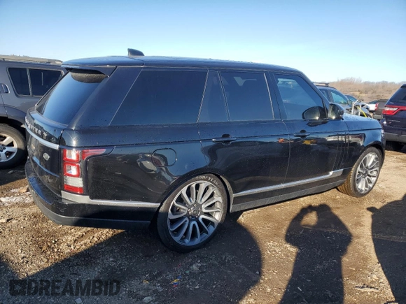 2017 Land Rover Range Rover with VIN SALGR2FK5HA328733, listed as a Copart auction lot 86914614 with 80,087 mi miles and Salvage title. Bid and sale history available at DreamBid. Image 3.
