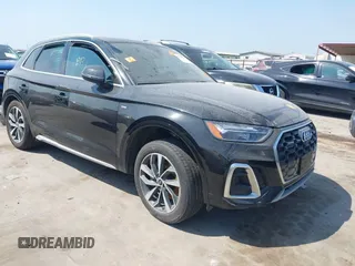 2023 Audi Q5 S line Premium Plus with VIN WA1EAAFYXP2056610, listed as a IAAI auction lot 42316279 with Not provided miles and . Bid and sale history available at DreamBid. Image 1.
