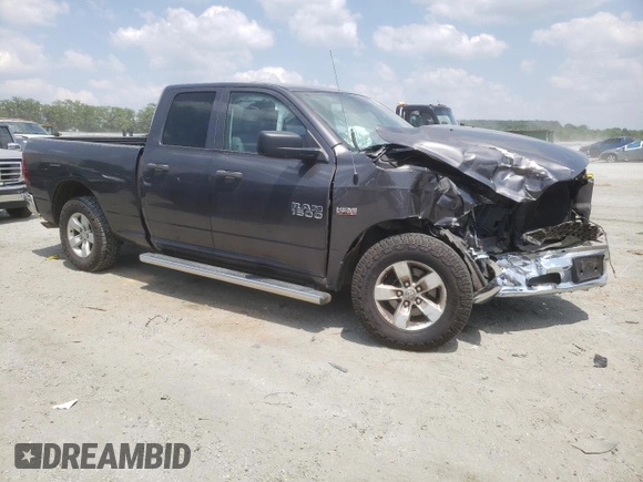 2018 Ram 1500 Tradesman with VIN 1C6RR6FT7JS211582, listed as a Copart auction lot 59481155 with 134,004 mi miles and Salvage title. Bid and sale history available at DreamBid. Image 4.