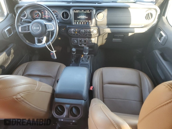 2022 Jeep Wrangler Unlimited Sahara with VIN 1C4HJXEG9NW191002, listed as a Copart auction lot 42486595 with 21,301 mi miles and Salvage title. Bid and sale history available at DreamBid. Image 8.