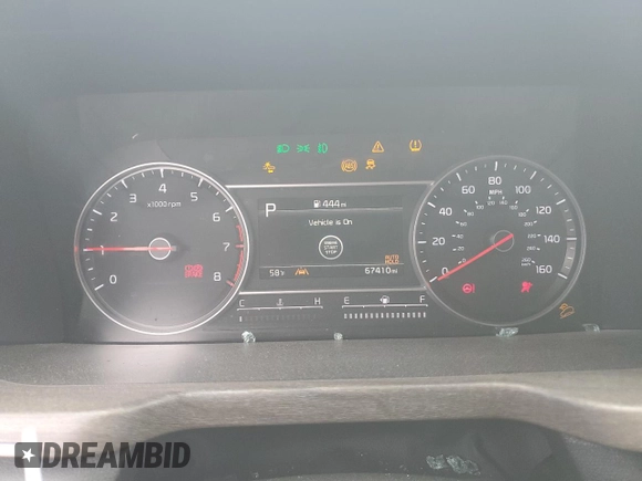 2021 Kia Sorento EX with VIN 5XYRHDLF2MG069554, listed as a Copart auction lot 55751305 with 67,410 mi miles and Salvage title. Bid and sale history available at DreamBid. Image 9.