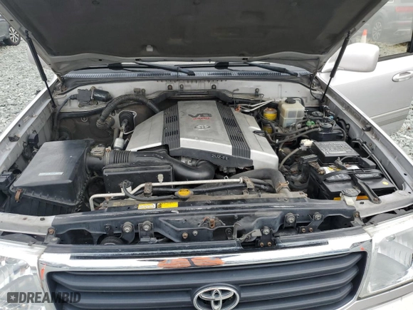 2001 Toyota Land Cruiser with VIN JTEHT05JX12004912, listed as a Copart auction lot 48230735 with 0 mi miles and Salvage Title. Bid and sale history available at carsss.com. Image 13.