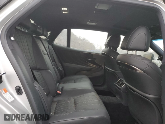 2019 Lexus LS with VIN JTHC51FF1K5007446, listed as a Copart auction lot 47107995 with 9,653 mi miles and Salvage Title. Bid and sale history available at carsss.com. Image 10.