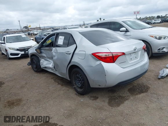 2018 Toyota Corolla L z VIN 2T1BURHE9JC078723, wystawiony jako IAAI lot #42082964 z przebiegiem 148 904 mil mil oraz . Historia ofert i sprzedaży dostępna na DreamBid. Obrazek 3.