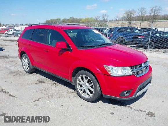 2013 Dodge Journey SXT with VIN 3C4PDCBB6DT555790, listed as a IAAI auction lot 42078616 with 171,643 mi miles. Bid and sale history available at carsss.com. Image 1.