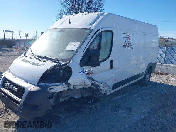 2019 Ram ProMaster Cargo with VIN 3C6TRVDG0KE503696, listed as a IAAI auction lot 41193173 with Not Provided miles and . Bid and sale history available at carsss.com. Image 17.