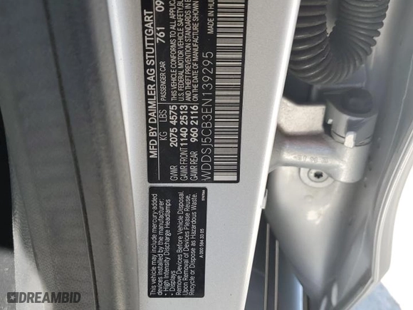 2014 Mercedes-Benz CLA-Class CLA 45 AMG with VIN WDDSJ5CB3EN139295, listed as a Copart auction lot 49400945 with 132,097 mi miles and Clean Title. Bid and sale history available at carsss.com. Image 12.