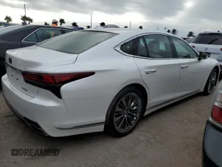 2023 Lexus LS with VIN JTHD51FF5P5018025, listed as a Copart auction lot 74091954 with 0 mi miles and Salvage Title. Bid and sale history available at carsss.com. Image 3.