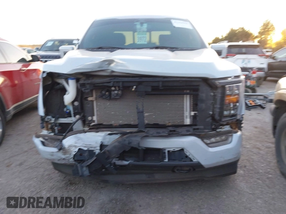 2022 Ford F-150 XL with VIN 1FTFW1E80NKE57691, listed as a IAAI auction lot 41154166 with 1 mi miles. Bid and sale history available at carsss.com. Image 6.