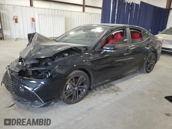 2025 Toyota Camry LE with VIN 4T1DAACK2SU011008, listed as a Copart auction lot 49677425 with Not Provided miles and Salvage Title. Bid and sale history available at carsss.com. Image 1.