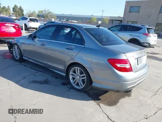2012 Mercedes-Benz C-Class C 250 Sport with VIN WDDGF4HB2CA636370, listed as a IAAI auction lot 41947361 with 124,959 mi miles. Bid and sale history available at carsss.com. Image 3.