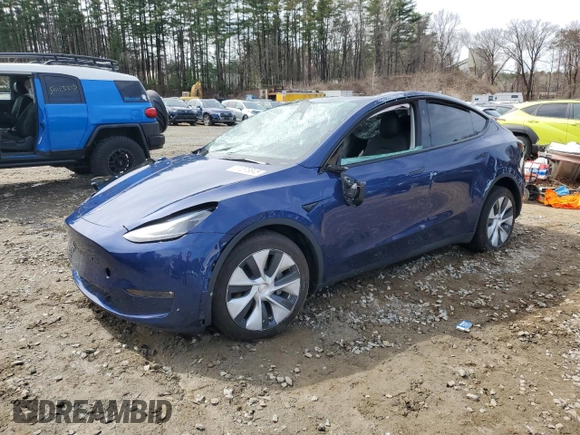 2024 Tesla Model Y Long Range with VIN 7SAYGDEE6RF036075, listed as a Copart auction lot 51275845 with Not Provided miles and Salvage Title. Bid and sale history available at DreamBid. Image 1.