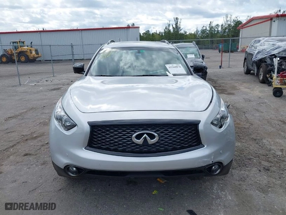 2017 Infiniti QX70 with VIN JN8CS1MU0HM144280, listed as a IAAI auction lot 41560078 with NaN miles. Bid and sale history available at carsss.com. Image 12.