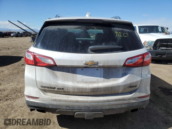 2018 Chevrolet Equinox Premier with VIN 2GNAXNEX2J6153904, listed as a Copart auction lot 47056765 with 86,968 mi miles and Salvage Title. Bid and sale history available at DreamBid. Image 6.