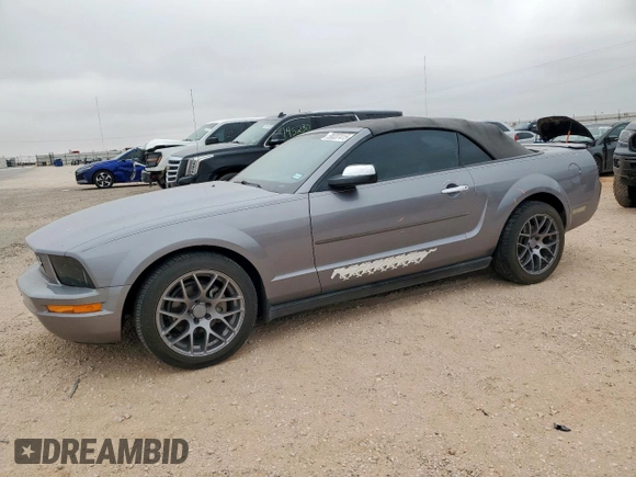 2007 Ford Mustang Deluxe with VIN 1ZVFT84N675330712, listed as a Copart auction lot 58337415 with 105,123 mi miles and Salvage title. Bid and sale history available at DreamBid. Image 1.