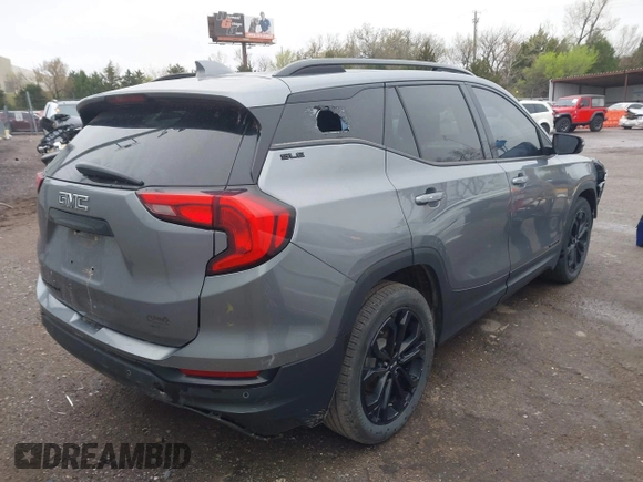 2020 GMC Terrain SLE with VIN 3GKALMEV5LL319946, listed as a IAAI auction lot 41952171 with 98,859 mi miles and . Bid and sale history available at DreamBid. Image 4.
