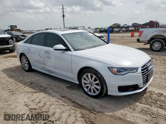 2016 Audi A6 Premium Plus with VIN WAUGFAFC9GN027566, listed as a Copart auction lot 64305925 with 74,445 mi miles and Salvage title. Bid and sale history available at DreamBid. Image 4.