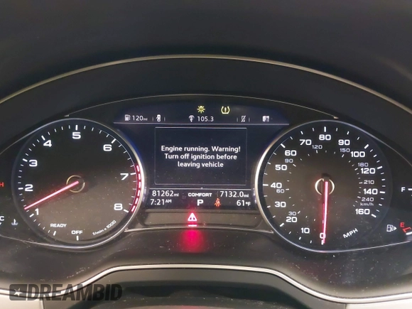2018 Audi Q7 Premium Plus with VIN WA1LHAF74JD008557, listed as a IAAI auction lot 41673649 with 81,262 mi miles. Bid and sale history available at carsss.com. Image 7.