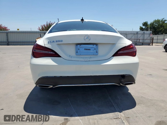 2018 Mercedes-Benz CLA with VIN WDDSJ4EBXJN572890, listed as a Copart auction lot 62683163 with 47,608 mi miles. Bid and sale history available at carsss.com. Image 6.