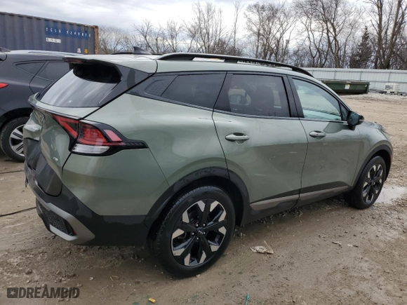 2023 Kia Sportage X-Line with VIN 5XYK6CAFXPG128942, listed as a Copart auction lot 50555035 with 45,967 mi miles and Non Repairable. Bid and sale history available at carsss.com. Image 3.