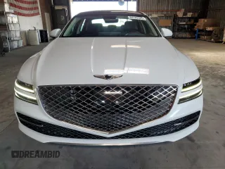 2022 Genesis G80 2.5T with VIN KMTGB4SC7NU092264, listed as a Copart auction lot 64142425 with 72,389 mi miles and Salvage title. Bid and sale history available at DreamBid. Image 5.