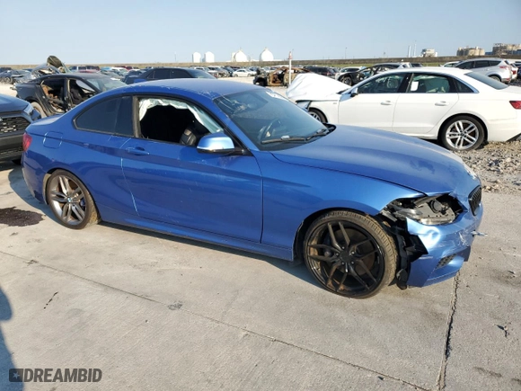 2015 BMW 2 Series 228i xDrive with VIN WBA1G9C55FVX96622, listed as a Copart auction lot 75411644 with 117,812 mi miles and Salvage Title. Bid and sale history available at carsss.com. Image 4.