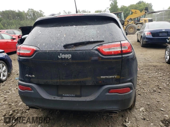 2017 Jeep Cherokee Sport with VIN 1C4PJMAS7HW663965, listed as a Copart auction lot 65504843 with 146,271 mi miles and Clean Title. Bid and sale history available at carsss.com. Image 6.